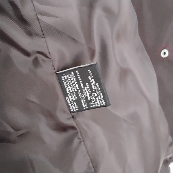 Jones New York Dark Brown Teddy Coat with Faux Fur Trim - Picture 5 of 16